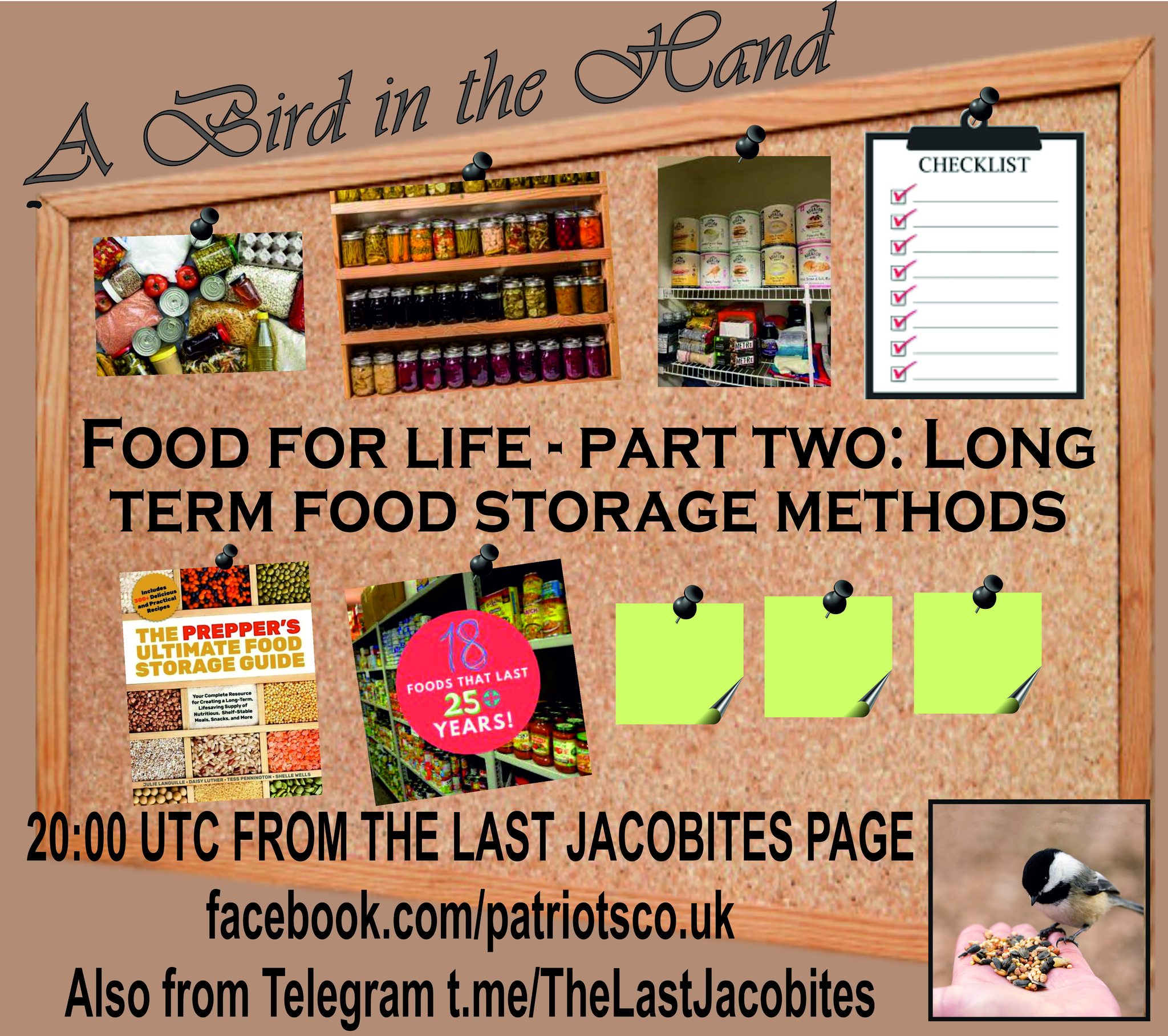 Food for life - part two: Long term food storage methods