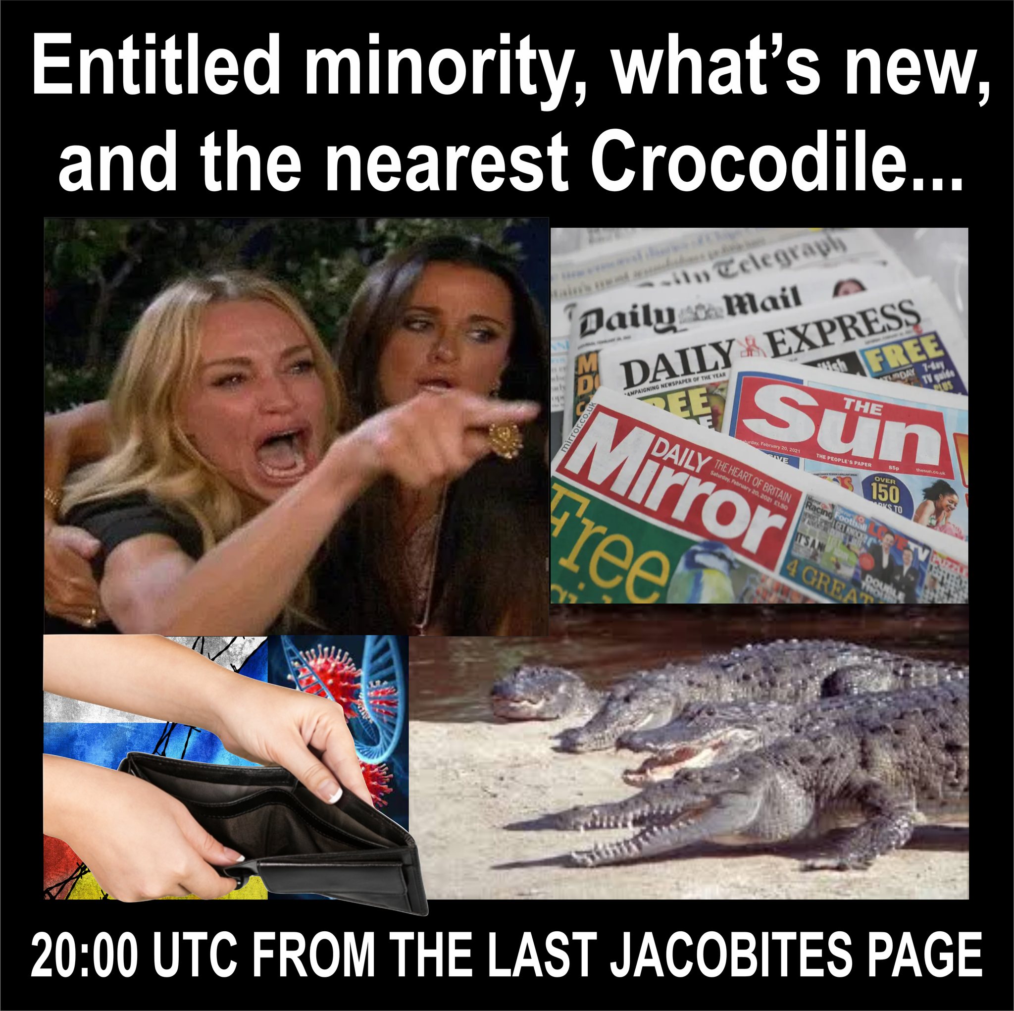 Entitled Minority, What's New and the nearest Crocodile...